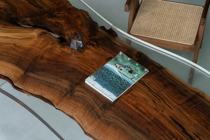 Live edge Handmade Unique Live Edge Epoxy Resin River Wood