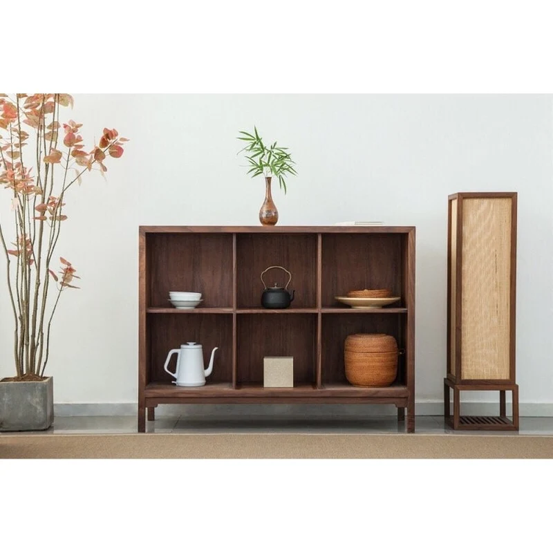 Extra 3 Combination Large Walnut Wood Sideboard