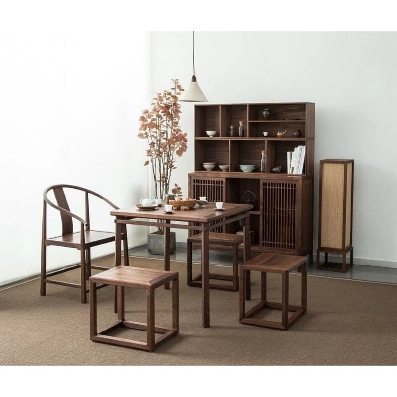 Extra 3 Combination Large Walnut Wood Sideboard