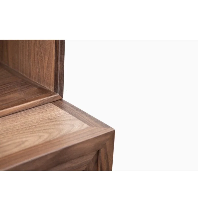 Extra 3 Combination Large Walnut Wood Sideboard