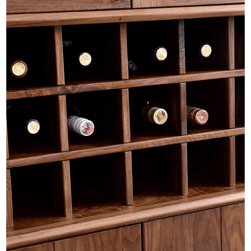 Midcentury Freestanding Wine Liquor Bar Cabinet