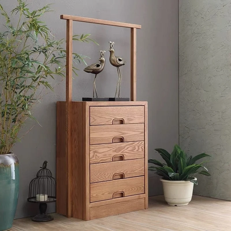 New Design Chinese White Ash Stained Dresser Cabinet