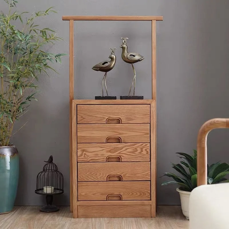 New Design Chinese White Ash Stained Dresser Cabinet