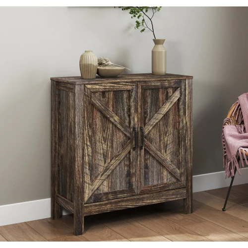 Buffet rustique en chêne Olimpia 80 cm