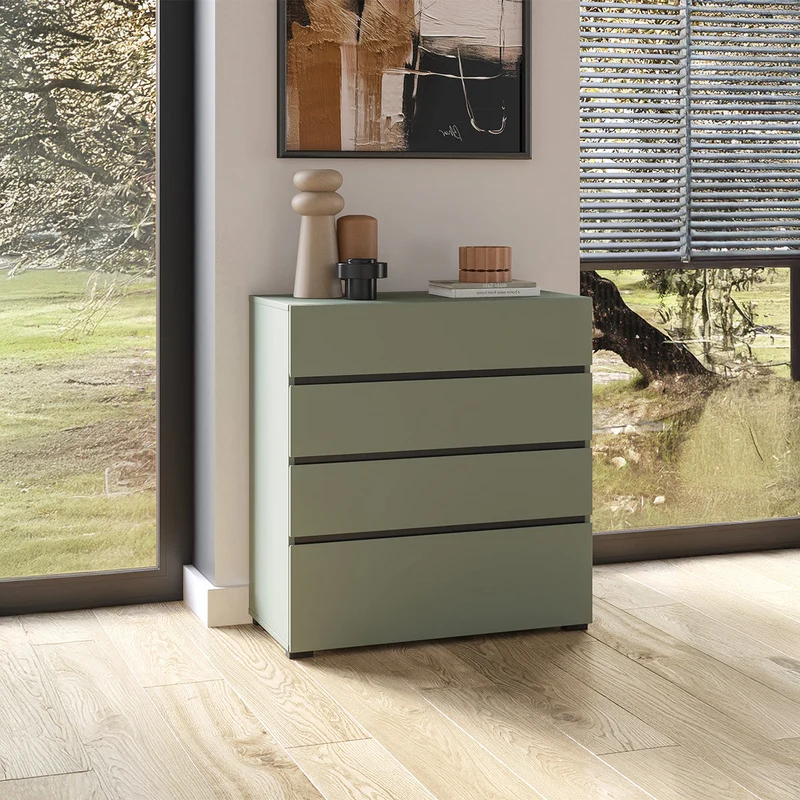Commode 4 tiroirs Lilia Vert