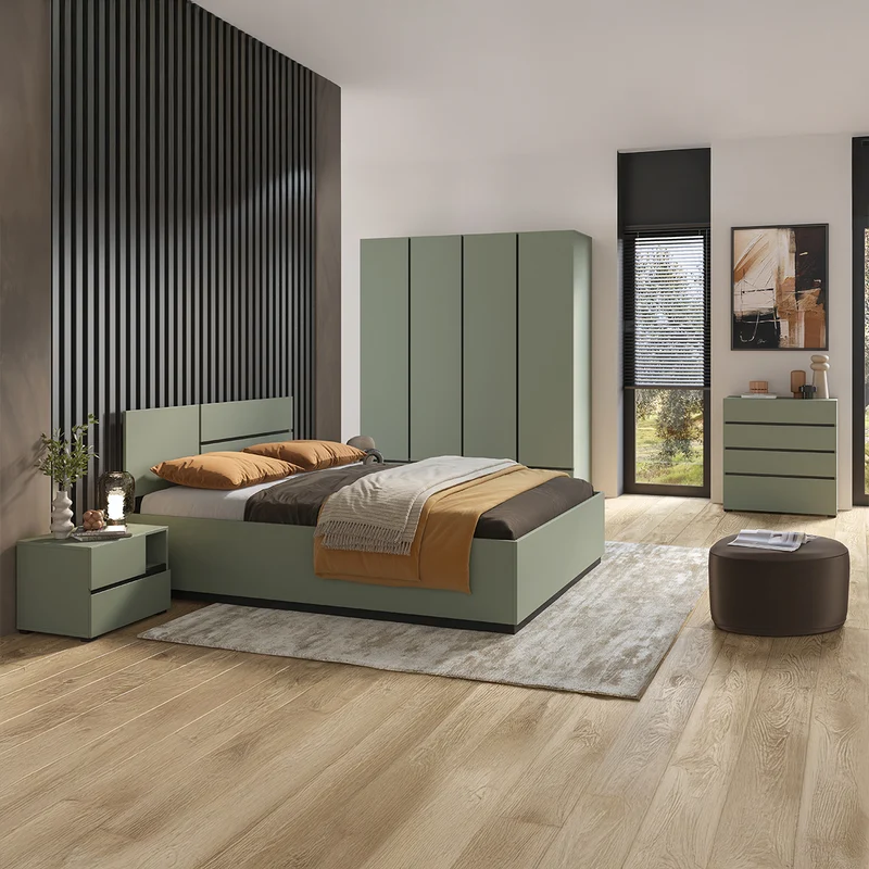 Commode 4 tiroirs Lilia Vert