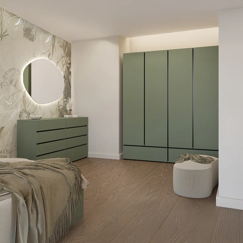 Commode 4 tiroirs Lilia Vert