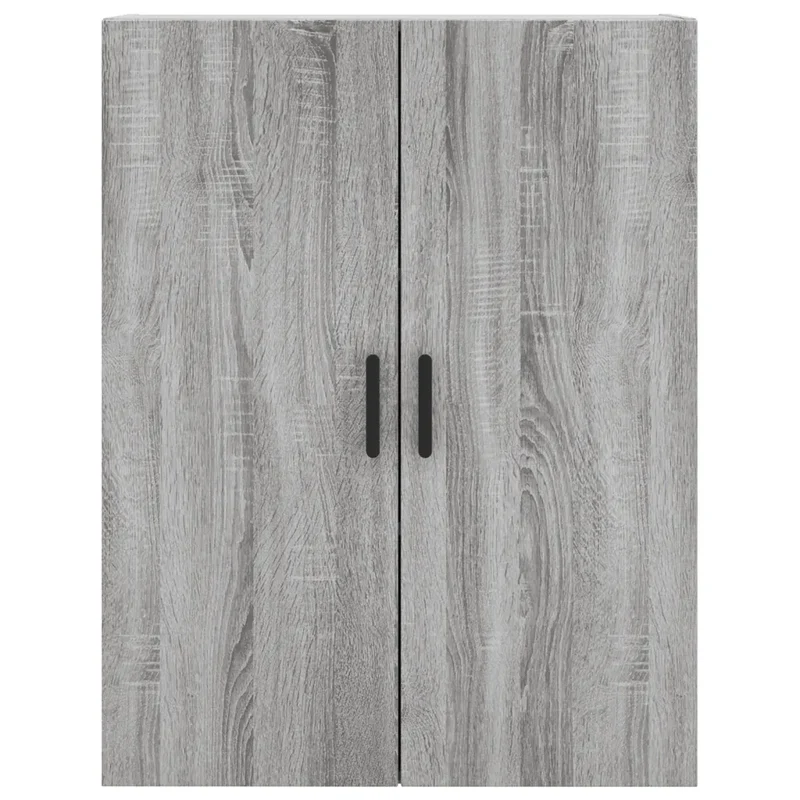 Lot de 2 armoires murales design pratique rangement 69,5 x 34 x 90 cm en bois d'ingénierie sonoma gris 02_0055367