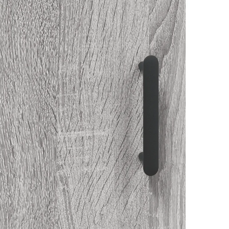Lot de 2 armoires murales design pratique rangement 69,5 x 34 x 90 cm en bois d'ingénierie sonoma gris 02_0055367