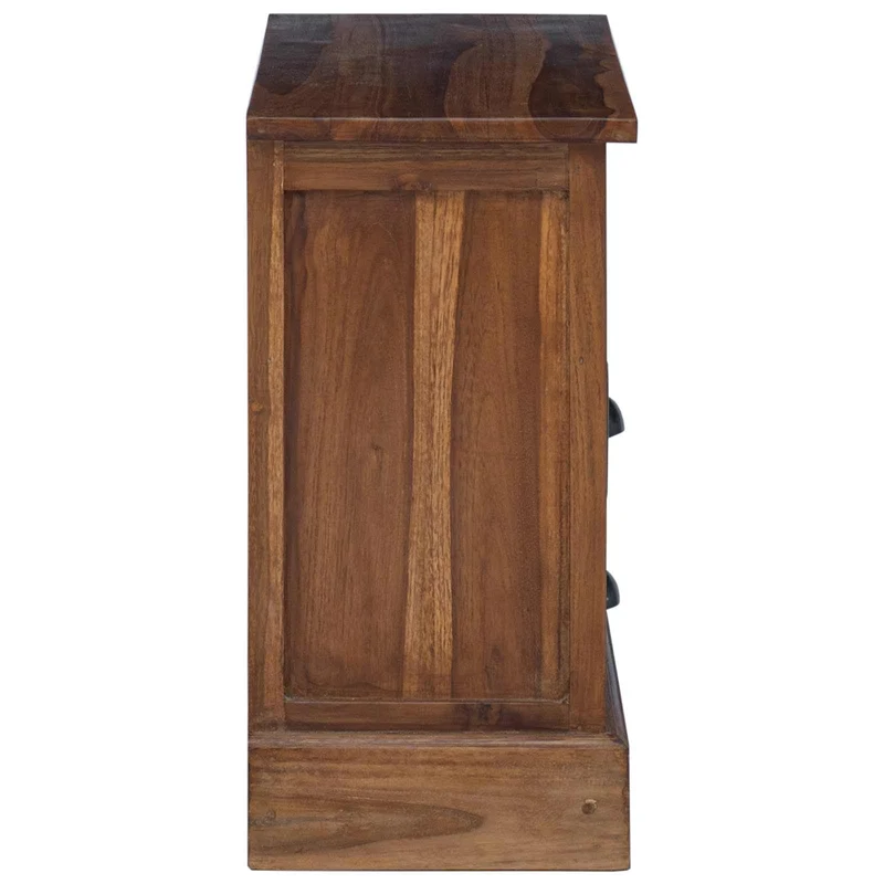 Armoire de rangement style vintage chic avec tiroirs 60 x 30 x 60 cm en teck massif naturel 02_0059090