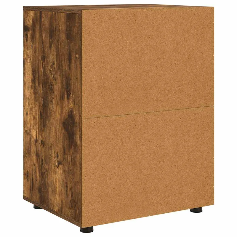 Armoire de rangement minimaliste style épuré 60 x 48 x 81 cm avec tiroirs fonctionnels en bois d'ingénierie chêne fumé 02_0054636