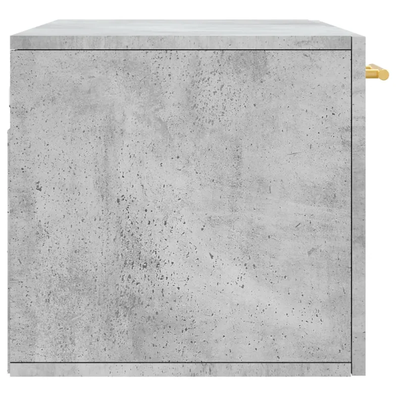 Armoire murale design moderne rangement pratique 80 x 36,5 x 35 cm en bois d'ingénierie gris béton 02_0048858