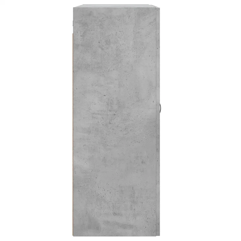 Armoire murale en bois d'ingénierie 69,5 x 34 x 90 cm avec 3 compartiments élégante et moderne en gris béton 02_0048910