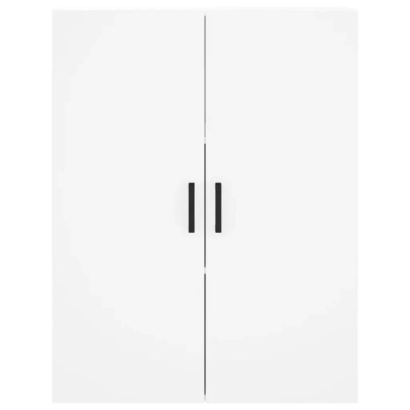 Lot de 2 armoires murales rangement pratique 69,5 x 34 x 90 cm en bois d'ingénierie blanc 02_0055358