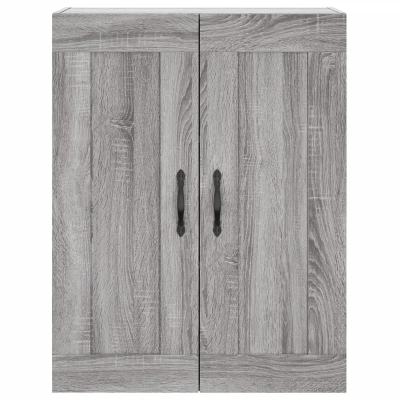 Armoire murale élégante avec grand espace de rangement 69,5 x 34 x 90 cm en bois d'ingénierie gris sonoma 02_0048912