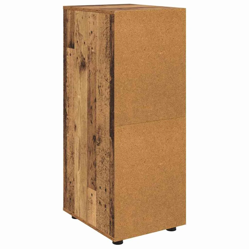 Armoire de rangement rectangulaire avec tiroirs fonctionnels 40 x 48 x 105 cm en bois d'ingénierie bois ancien 02_0054659