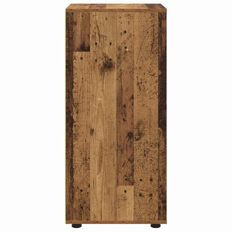 Armoire de rangement rectangulaire avec tiroirs fonctionnels 40 x 48 x 105 cm en bois d'ingénierie bois ancien 02_0054659
