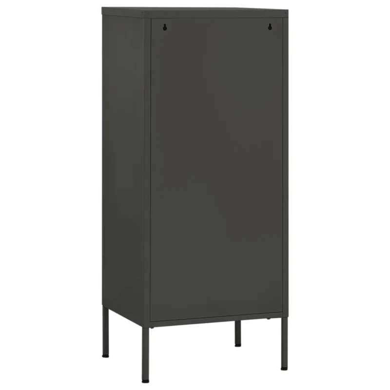Armoire de rangement pratique moderne 42,5 x 35 x 101,5 cm avec tiroirs extensibles en acier anthracite 02_0046874