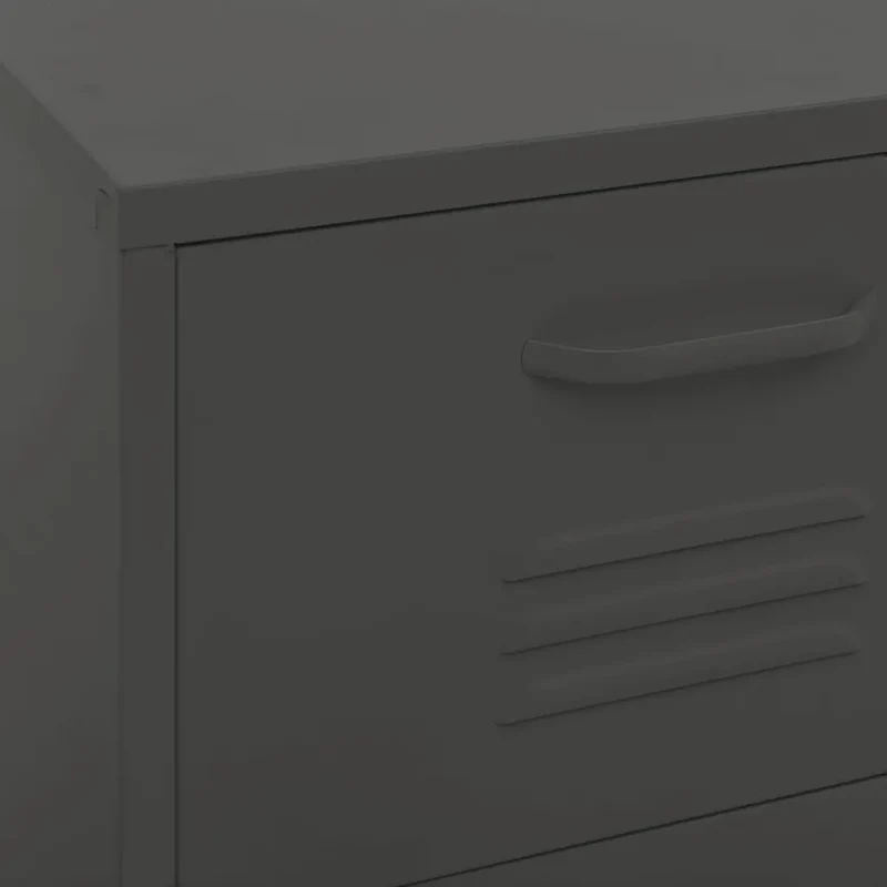 Armoire de rangement pratique moderne 42,5 x 35 x 101,5 cm avec tiroirs extensibles en acier anthracite 02_0046874