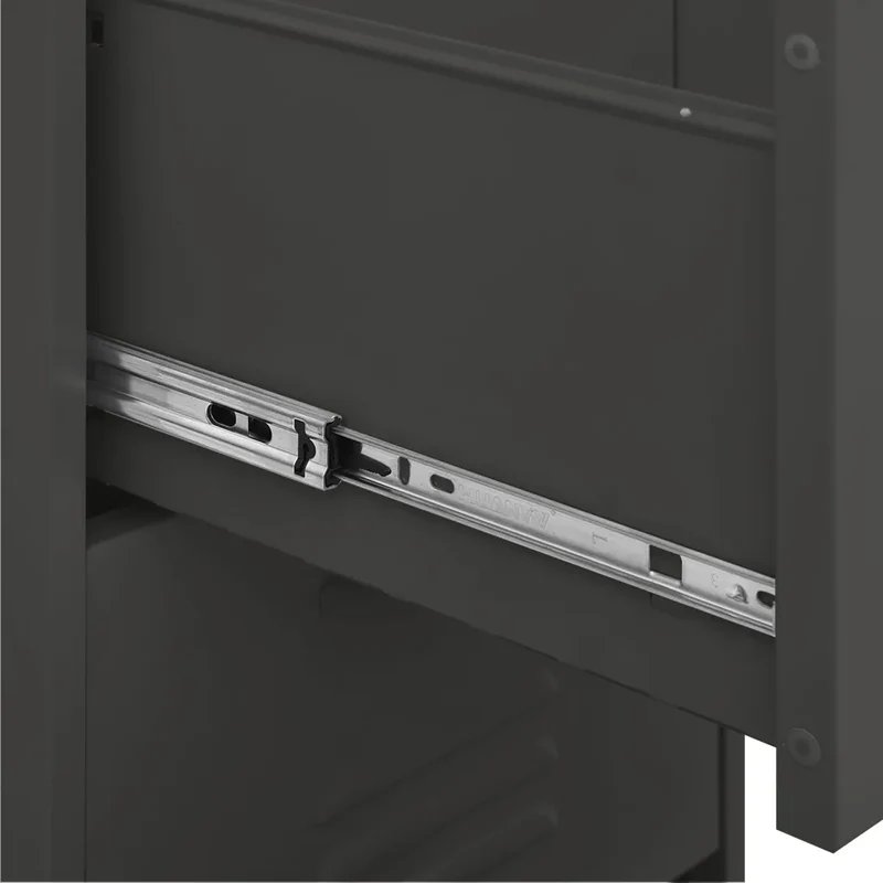 Armoire de rangement pratique moderne 42,5 x 35 x 101,5 cm avec tiroirs extensibles en acier anthracite 02_0046874