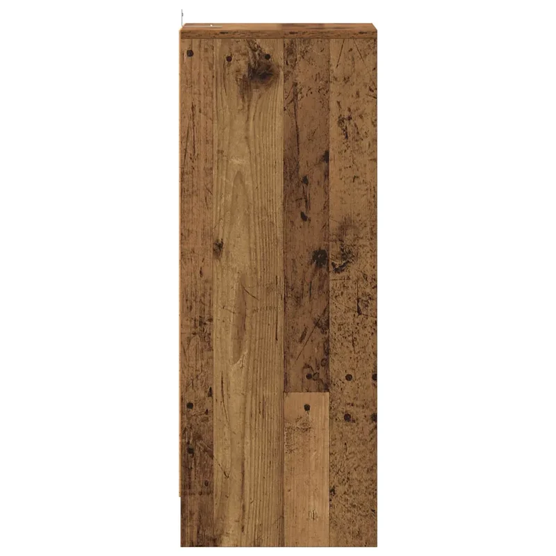 Armoire à chaussures vintage pratique avec 6 étagères 32 x 35 x 92 cm en bois d'ingénierie vieux bois 02_0050925