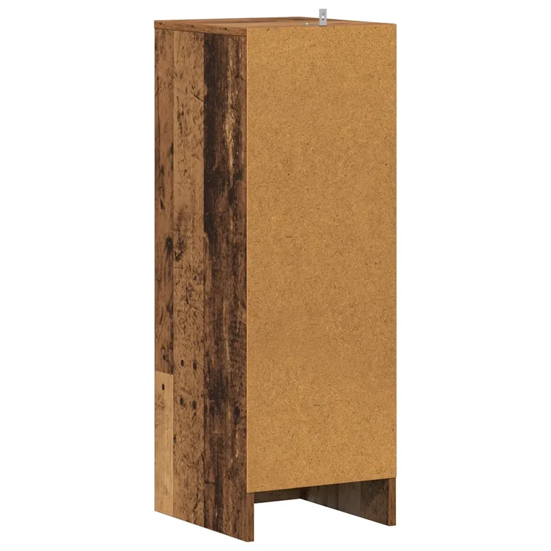 Armoire à chaussures vintage pratique avec 6 étagères 32 x 35 x 92 cm en bois d'ingénierie vieux bois 02_0050925