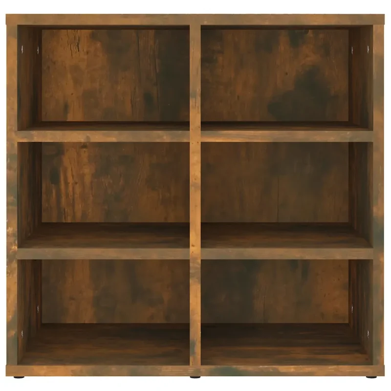 Armoire à chaussures flexible rangement pratique 52,5 x 30 x 50 cm en bois d'ingénierie chêne fumé 02_0048435