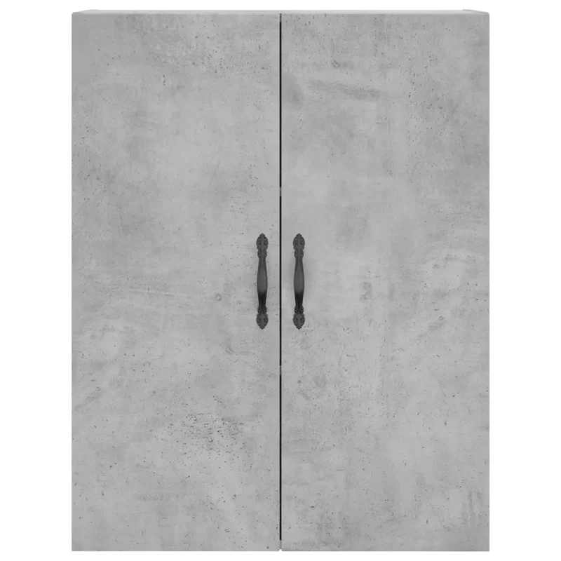 Lot de 2 armoires murales rangement polyvalent 69,5 x 34 x 90 cm en bois d'ingénierie gris béton 02_0055396