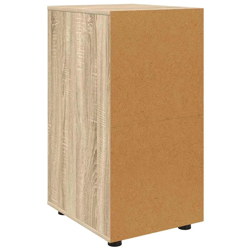 Armoire de rangement design minimaliste avec tiroirs 40 x 48 x 81 cm en bois d'ingénierie chêne sonoma 02_0054643