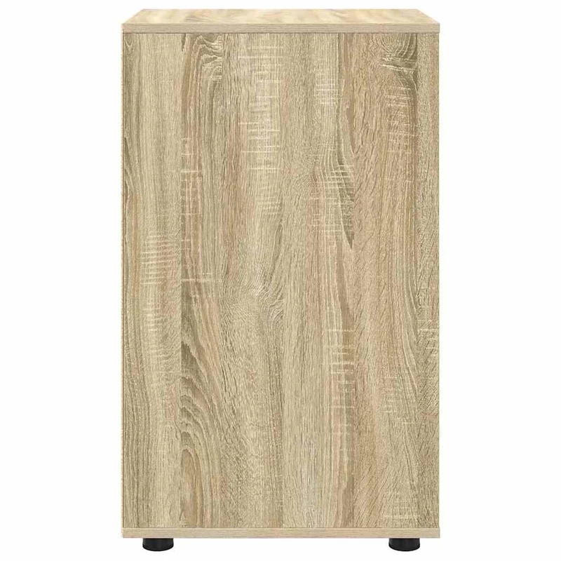 Armoire de rangement design minimaliste avec tiroirs 40 x 48 x 81 cm en bois d'ingénierie chêne sonoma 02_0054643