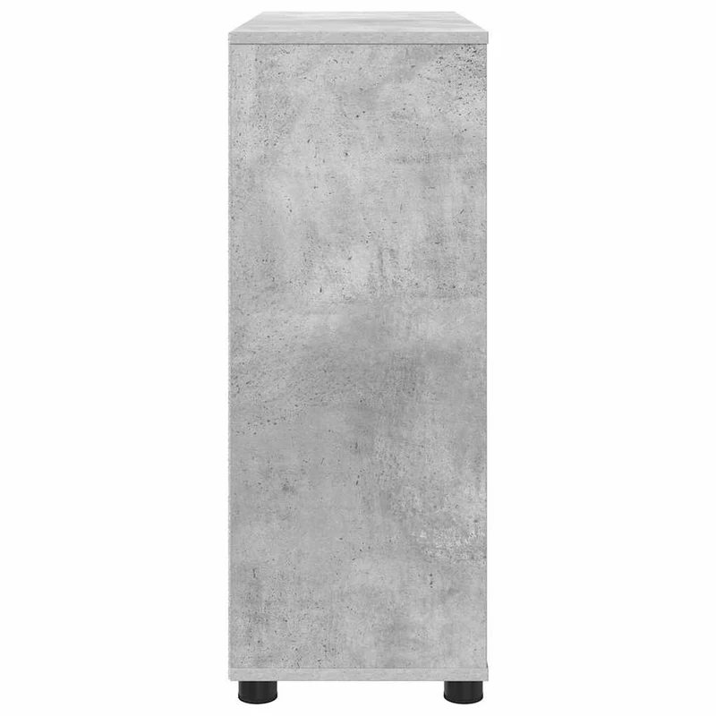 Armoire de rangement avec tiroirs minimaliste ajustable 80 x 31 x 81 cm en bois d'ingénierie gris béton 02_0054624