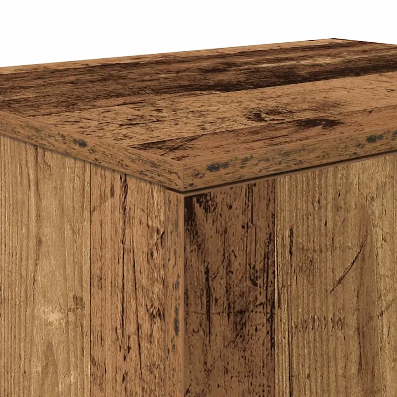 Lot de 2 armoires de rangement modernes minimalistes 103 x 41 x 40 cm en bois d'ingénierie bois ancien 02_0052132