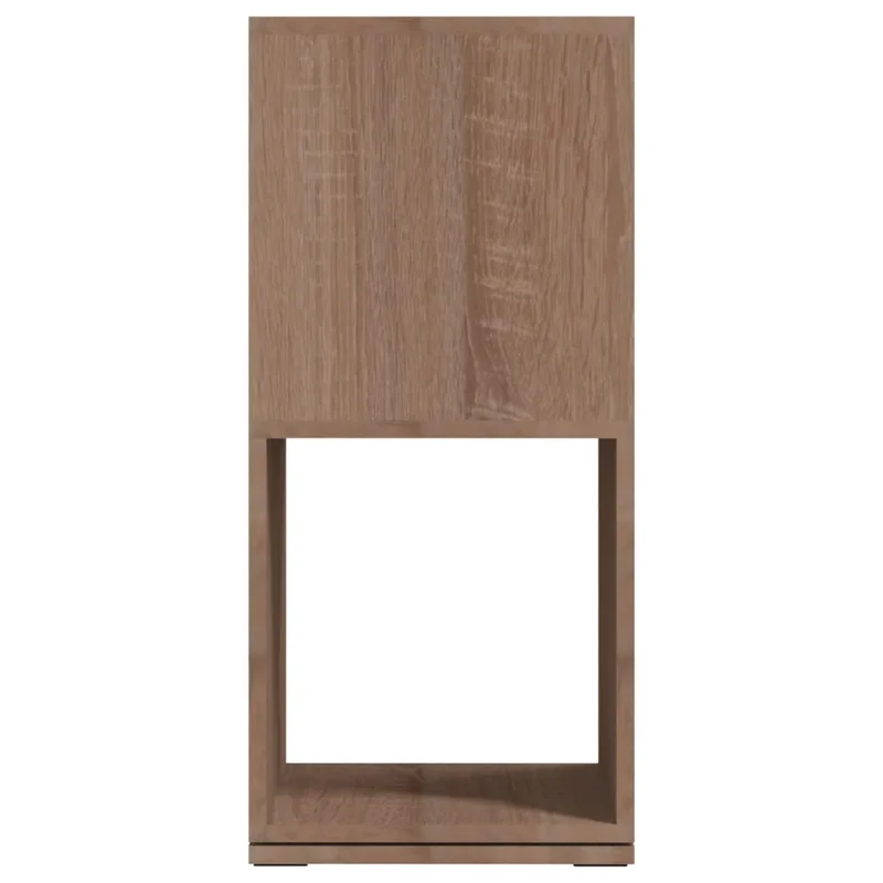 Armoire rotative 34,5 x 34,5 x 75,5 cm pratique gain de place style moderne en bois d'ingénierie chêne sonoma 02_0046976