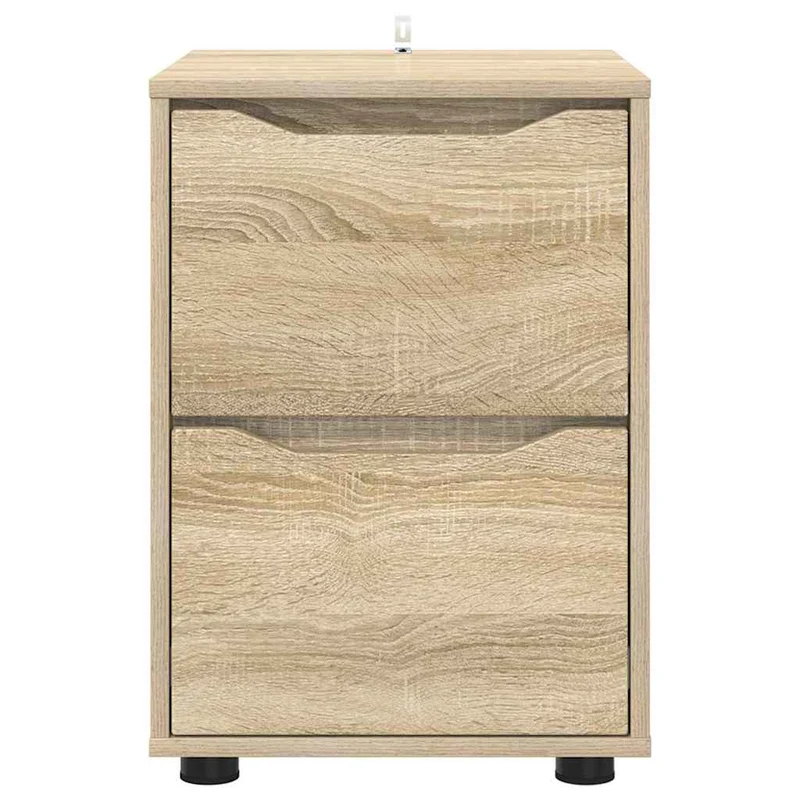 Armoire de rangement minimale avec tiroirs 40 x 48 x 57 cm en bois d'ingénierie chêne sonoma 02_0054613