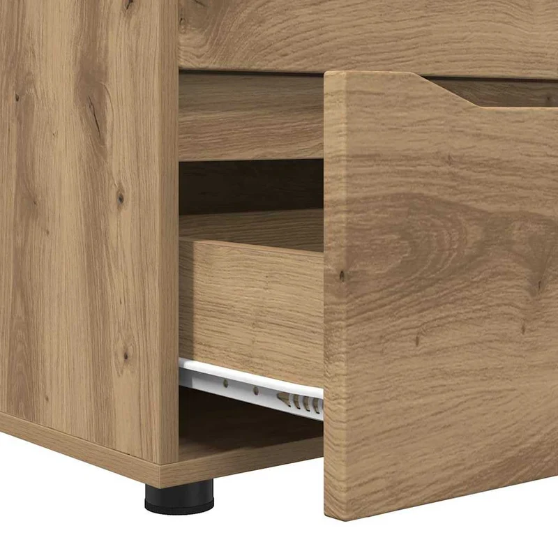 Armoire de rangement fonctionnelle minimaliste 40 x 48 x 57 cm en bois d'ingénierie chêne artisanal 02_0054620