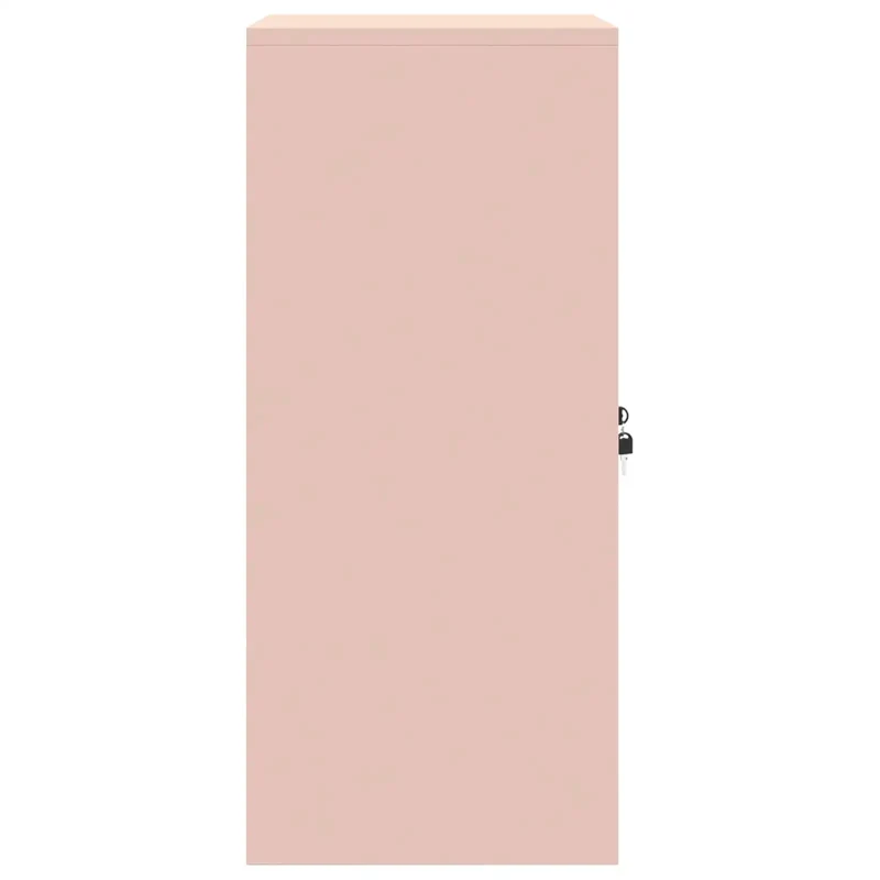 Armoire de rangement moderne design industriel 60 x 40 x 90 cm grande capacité de stockage en acier laminé à froid rose 02_0054852