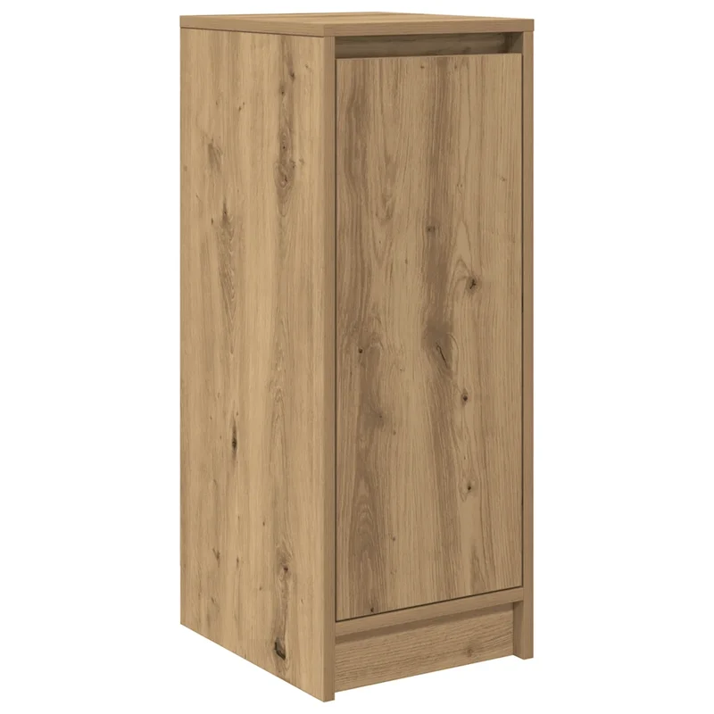 Armoire à chaussures bois d'ingénierie avec portes 29,5 x 34 x 76 cm style moderne rangement en bois chêne artisanal 02_0051768