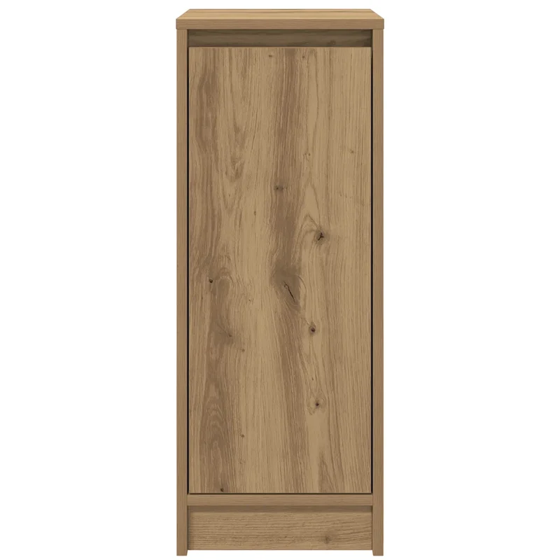 Armoire à chaussures bois d'ingénierie avec portes 29,5 x 34 x 76 cm style moderne rangement en bois chêne artisanal 02_0051768
