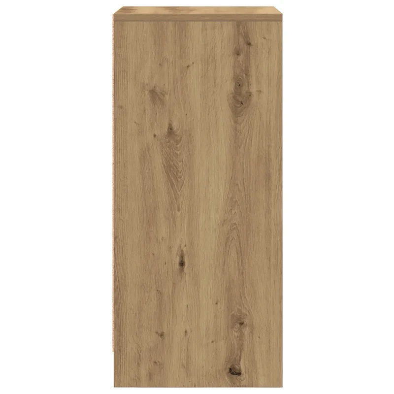 Armoire à chaussures bois d'ingénierie avec portes 29,5 x 34 x 76 cm style moderne rangement en bois chêne artisanal 02_0051768