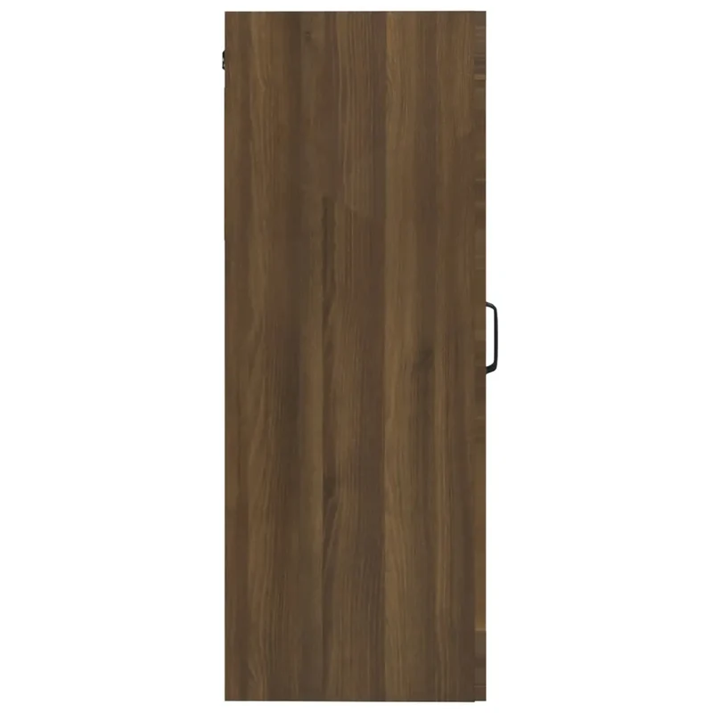 Armoire murale suspendue design pratique rangement polyvalent 69,5 x 34 x 90 cm en bois d'ingénierie chêne marron 02_0048320