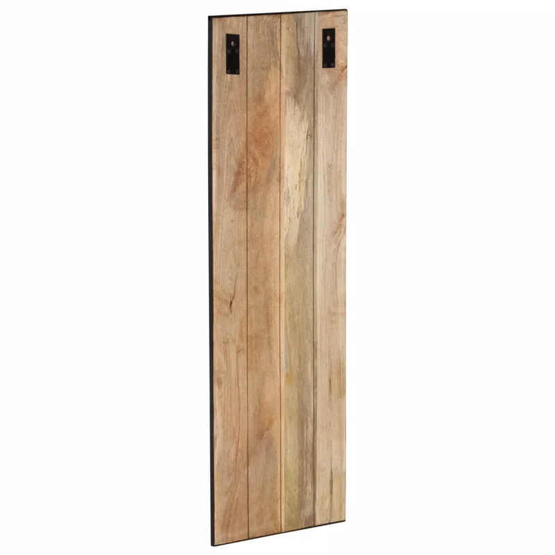 Porte-manteau mural décoratif design scandinave 35 x 8 x 110 cm avec 4 crochets en bois de manguier brut 02_0047360