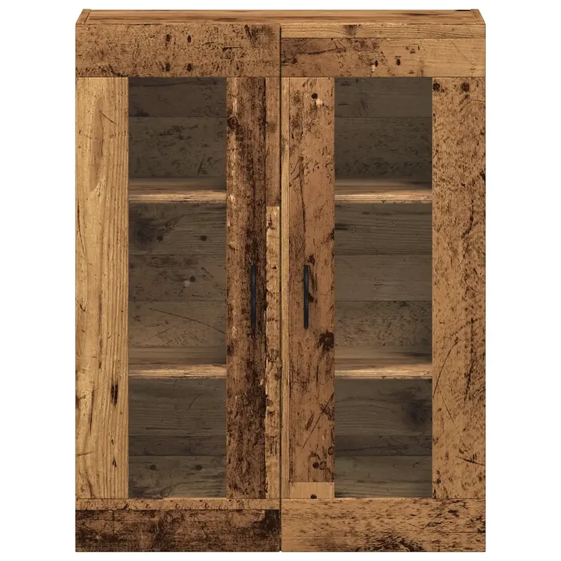 Armoire murale vintage design pratique rangement espace optimisé 69,5 x 34 x 90 cm en bois vieux 02_0051150