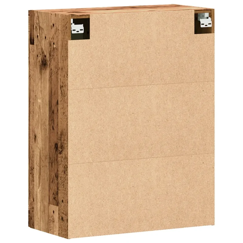 Armoire murale vintage design pratique rangement espace optimisé 69,5 x 34 x 90 cm en bois vieux 02_0051150