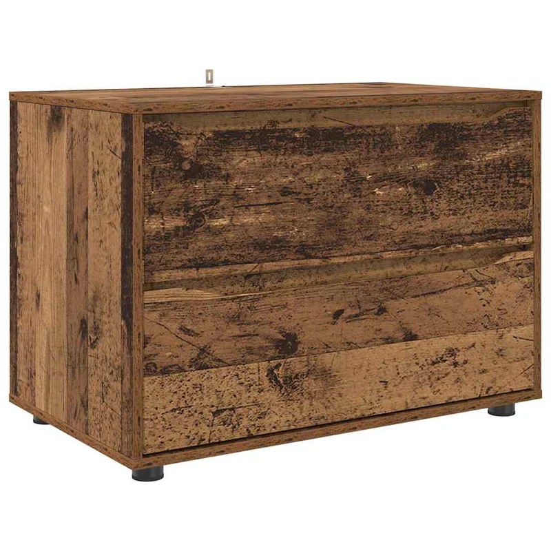 Armoire de rangement en bois ancien 80 x 48 x 57 cm avec tiroirs pratiques design minimaliste 02_0054599