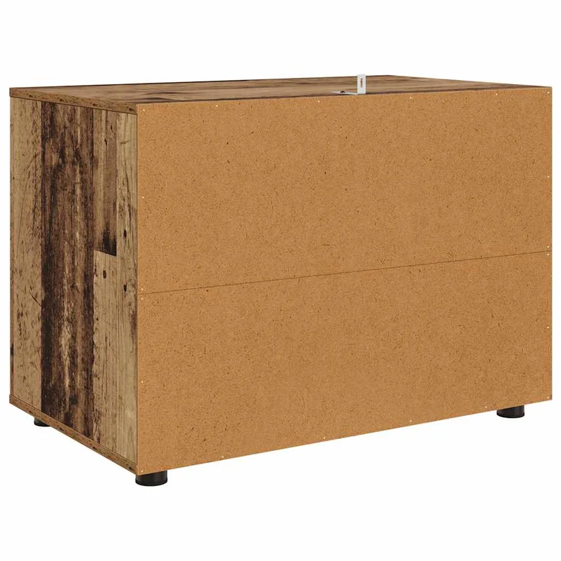 Armoire de rangement en bois ancien 80 x 48 x 57 cm avec tiroirs pratiques design minimaliste 02_0054599