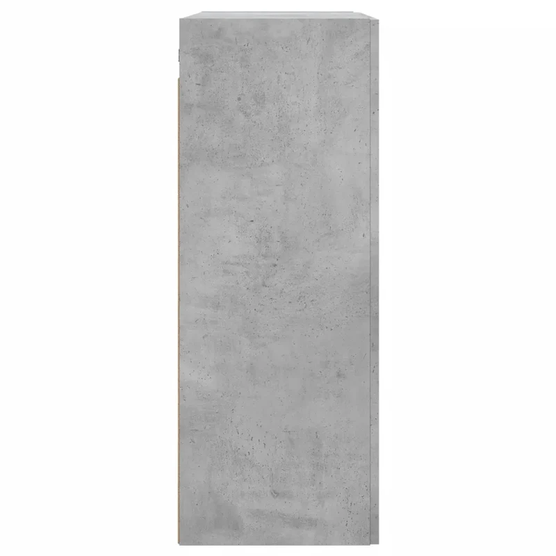 Lot de 2 armoires murales rangement polyvalent 69,5 x 34 x 90 cm en bois d'ingénierie gris béton 02_0055487