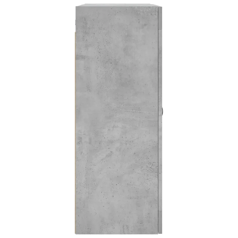 Lot de 2 armoires murales en bois d'ingénierie 69,5 x 34 x 90 cm rangement pratique style moderne en gris béton 02_0055452