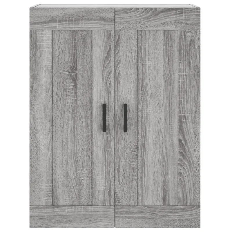 Armoire murale design moderne espace de rangement 69,5 x 34 x 90 cm en bois d'ingénierie gris 02_0048917