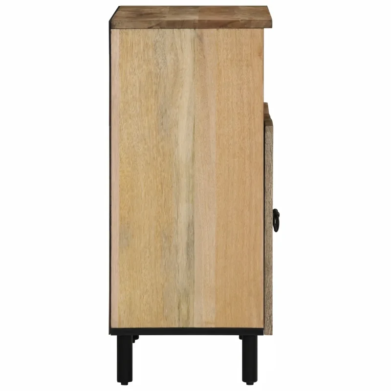 Armoire latérale rétro avec grand espace de rangement 60 x 33 x 75 cm en bois de manguier naturel 02_0047292