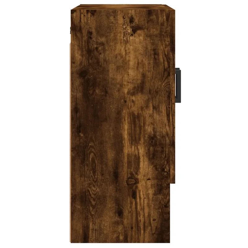 Armoire murale pratique avec grand espace de rangement pour déco moderne 60 x 31 x 70 cm en bois d'ingénierie chêne fumé 02_0048768